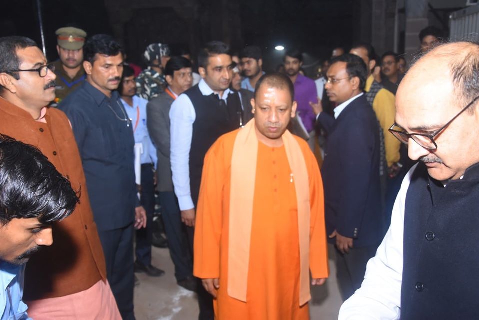 Honorable Chief Minister Yogi Adityanath Ji, Cabinet Minister inspected the progress of work at Shri Kashi Vishwanath Dham