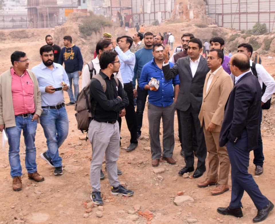 Pre Bid Meeting and site visit for construction of the Dham took place today and the Construction to begin soon