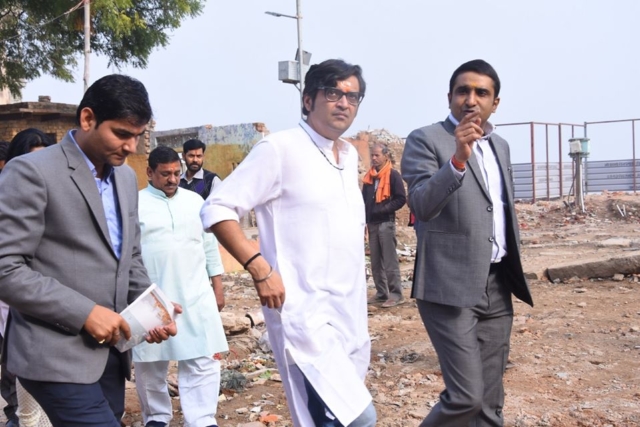 Had a detailed discussion on various aspects of Corridor Project with famous journalist and news anchor Arnab Ranjan Goswami during his visit to Kashi Dham