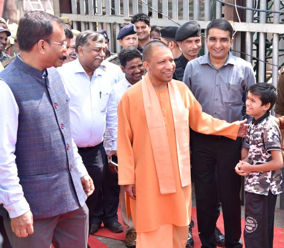 Honorable CM Shri Yogi Adityanath ji, inspected progress of the Kashi Dham project along with Minister of Tourism, Culture and Charitable Affairs Shri Neelkanth Ad ji and Minister of State (Independent Charge) Shri Ravindra Jaiswal ji