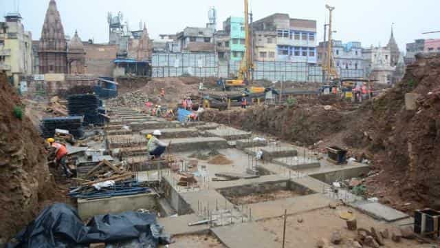 Shri Kashi Vishwanath Dham is now taking a shape. Construction in full swing
